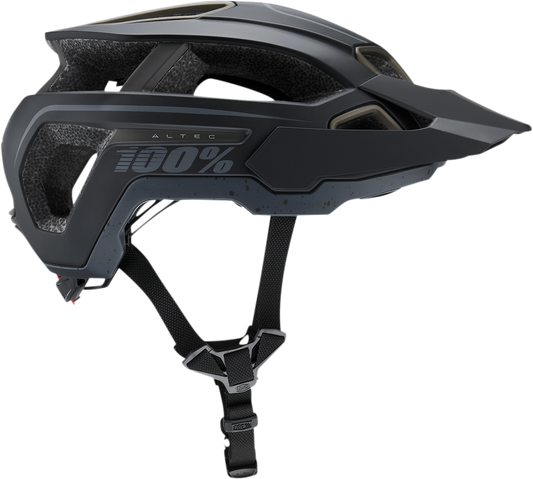 Black 100% Altec bicycle helmet with Fidlock buckle, CPSC/CE certified, size S/M, from Bill's Exhausts.