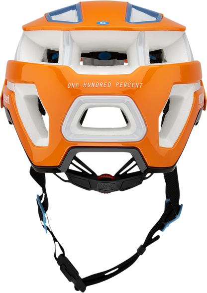 Orange 100% Altec bicycle helmet with Fidlock buckle, CPSC and CE certified, size S/M, by Bill's Exhausts.