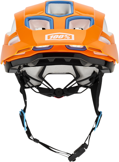 Orange 100% Altec bicycle helmet with Fidlock buckle, CPSC and CE certified, size S/M, by Bill's Exhausts.