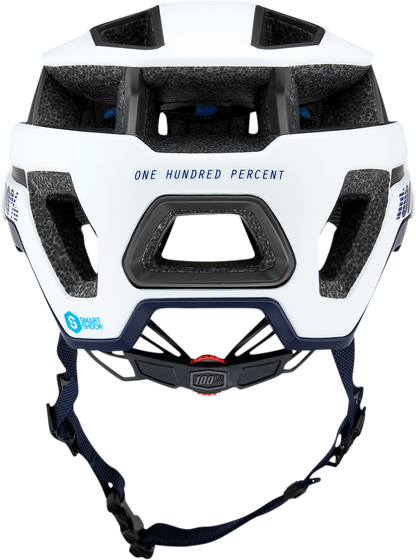 White 100% Altec bicycle helmet in XS/S size with adjustable straps and ventilation for safety and comfort.