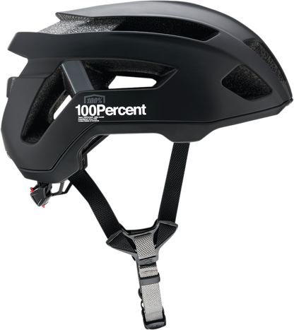 Black 100% Altis Gravel bicycle helmet in L/XL size, featuring a sleek design and durable construction for cycling safety.