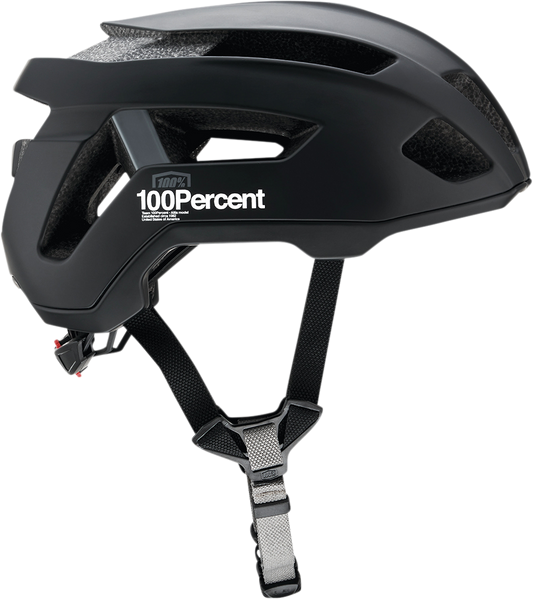 Black 100% Altis Gravel bicycle helmet in S/M size with ventilation and secure strap from Bill's Exhausts.