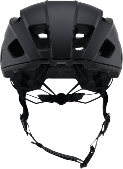 Bill's Exhausts 100% Altis Gravel Black bicycle helmet in S/M size, featuring a sleek design and adjustable straps.
