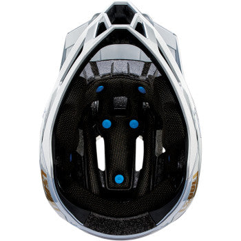 Silver 100% Trajecta bicycle helmet with Fidlock closure, Ranelagh style, size XL, by Bill's Exhausts.