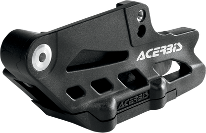 Acerbis complete chain guide block in black for KTM, Gas Gas, Husqvarna, Sherco motorcycles, showing the body with mounting points.