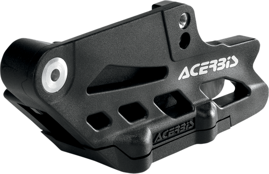 Acerbis complete chain guide block in black for KTM, Gas Gas, Husqvarna, Sherco motorcycles, showing the body with mounting points.