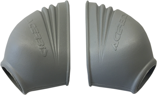 Silver Acerbis footpeg cover from Bill's Exhausts, designed for motorcycle footpeg protection and style.