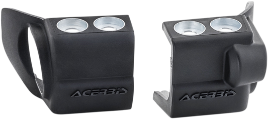 Acerbis black fork shoe protector for motorcycle forks, designed to shield and protect the lower fork components.