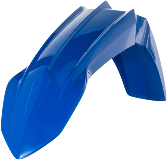 Blue Acerbis front fender for Yamaha YZ/YZF motocross bikes 2018-2022, motorcycle body part in detailed view.