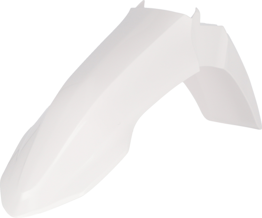 Acerbis white front fender motorcycle body part with product code 2979490002, designed for off-road or motocross bikes.