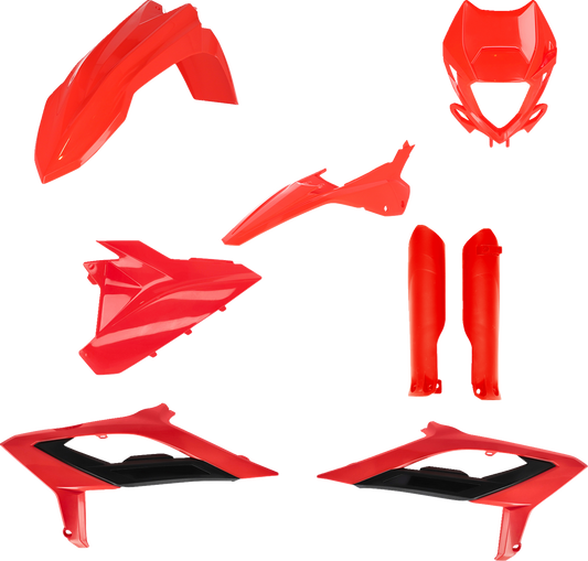 Acerbis OEM Beta 2023 full replacement motorcycle body kit showing the assembled body panels on a bike.