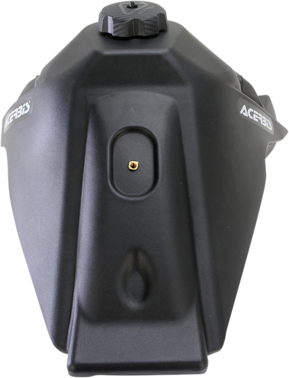 Black ACERBIS gas tank for Honda, 3.1-gallon capacity, designed for motorcycle body replacements.
