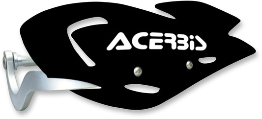 Black Acerbis Uniko ATV handguards with body protection, designed for durability and rider comfort.