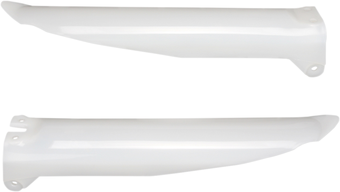 Acerbis lower fork covers for KX 125/250/500 motocross bikes, natural color, showing the body of the fork covers.