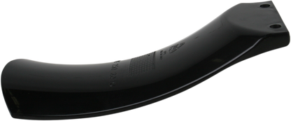 Acerbis black mud flap for motorcycle, body-mounted with durable rubber material, designed to protect the bike from dirt and debris.