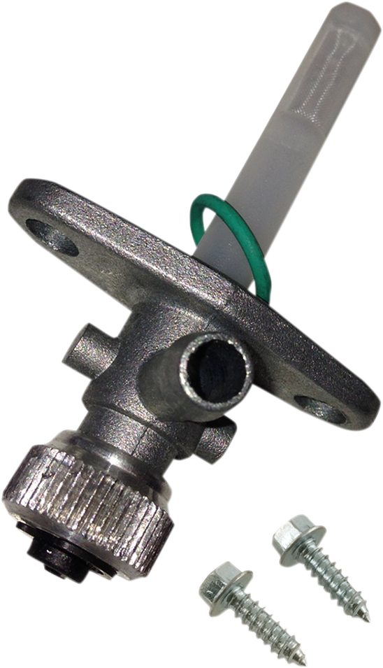 Acerbis On/Off Fuel Petcock body for motorcycle, showing the black fuel valve and mounting components on a neutral background.