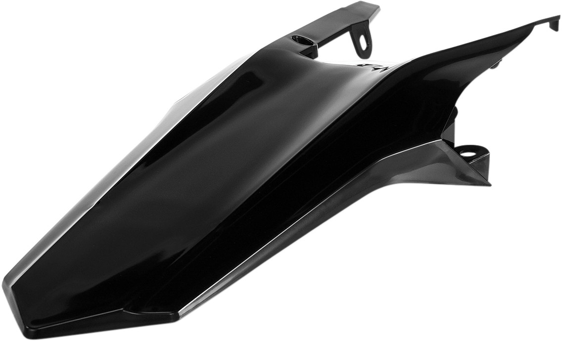 Acerbis black rear fender motorcycle body part, designed by Bill's Exhausts, shown in a close-up image.