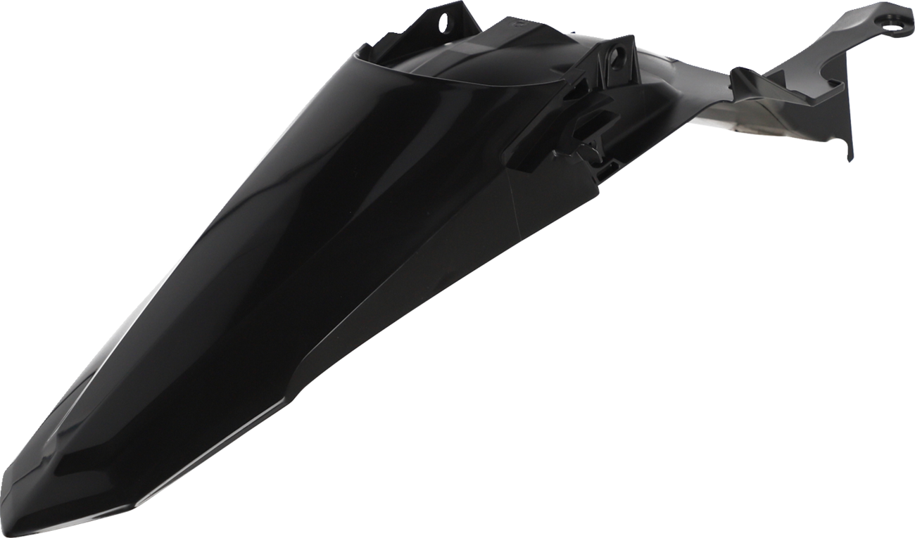 Black Acerbis rear fender for Yamaha YZ450F 2023 motorcycle, designed as a durable body part for off-road riding.