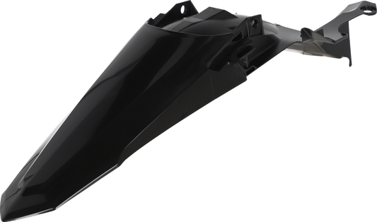 Black Acerbis rear fender for Yamaha YZ450F 2023 motorcycle, designed as a durable body part for off-road riding.