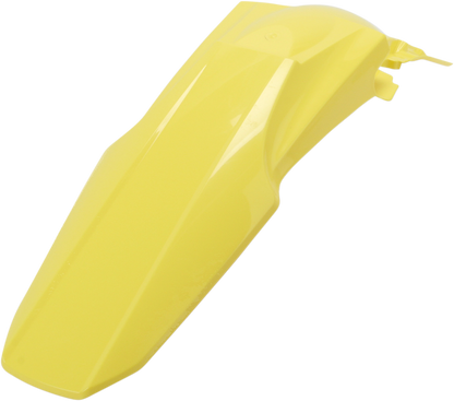 Yellow Acerbis rear fender for motorcycle, body part, designed for durability and style, shown in the image.