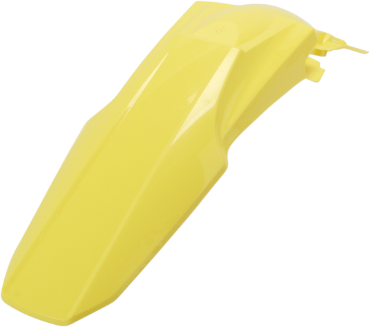 Yellow Acerbis rear fender for motorcycle, body part, designed for durability and style, shown in the image.