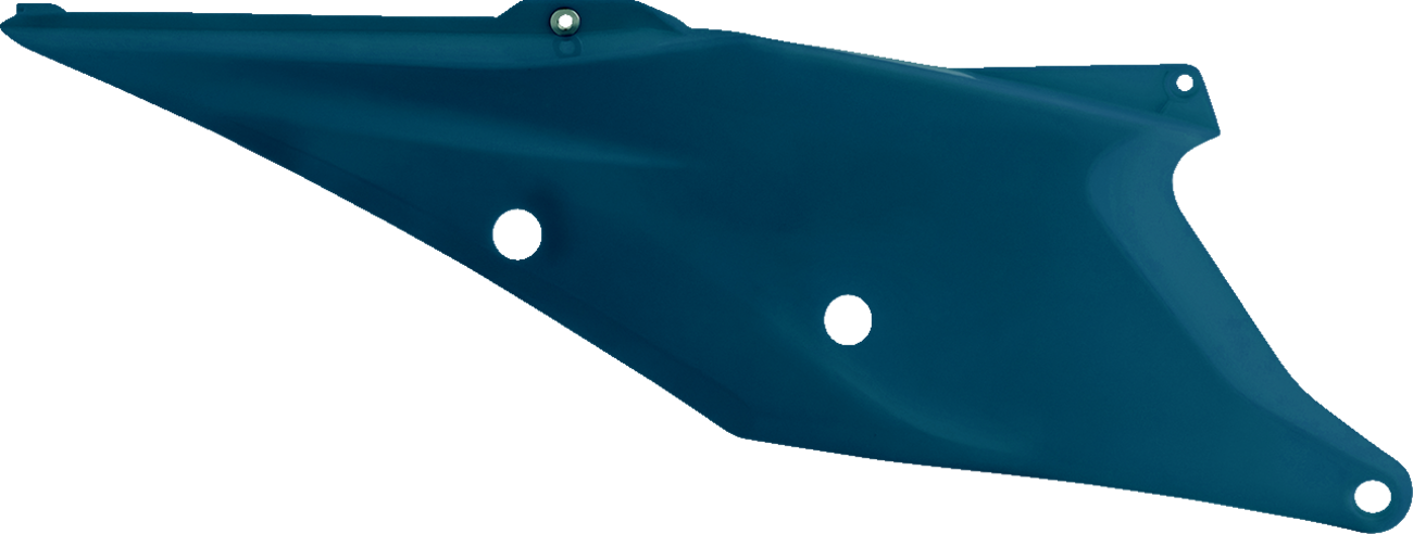 Dark blue Acerbis side panels for motorcycle body, designed for compatibility with Bill's Exhausts models.