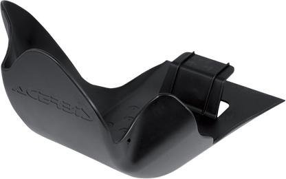 Acerbis black skid plate for KX 250F motorcycle, protecting the body and engine from debris and impacts.
