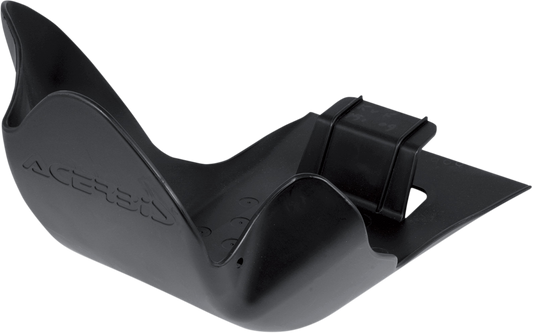 Acerbis black skid plate for KX 250F motorcycle, protecting the body and engine from debris and impacts.