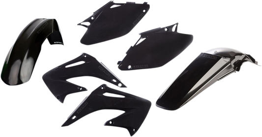 Acerbis black standard replacement body kit on a motorcycle, featuring sleek black body panels for a custom look.