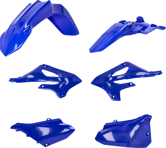 Blue Acerbis standard replacement body kit for motorcycle, featuring durable plastic body panels and sleek design.
