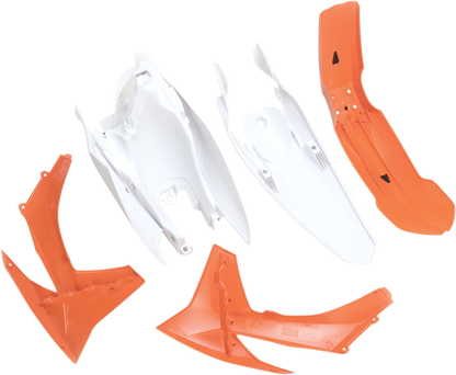 Acerbis standard replacement body kit for OEM '12 motorcycle, shown with detailed plastic body panels and assembly parts.