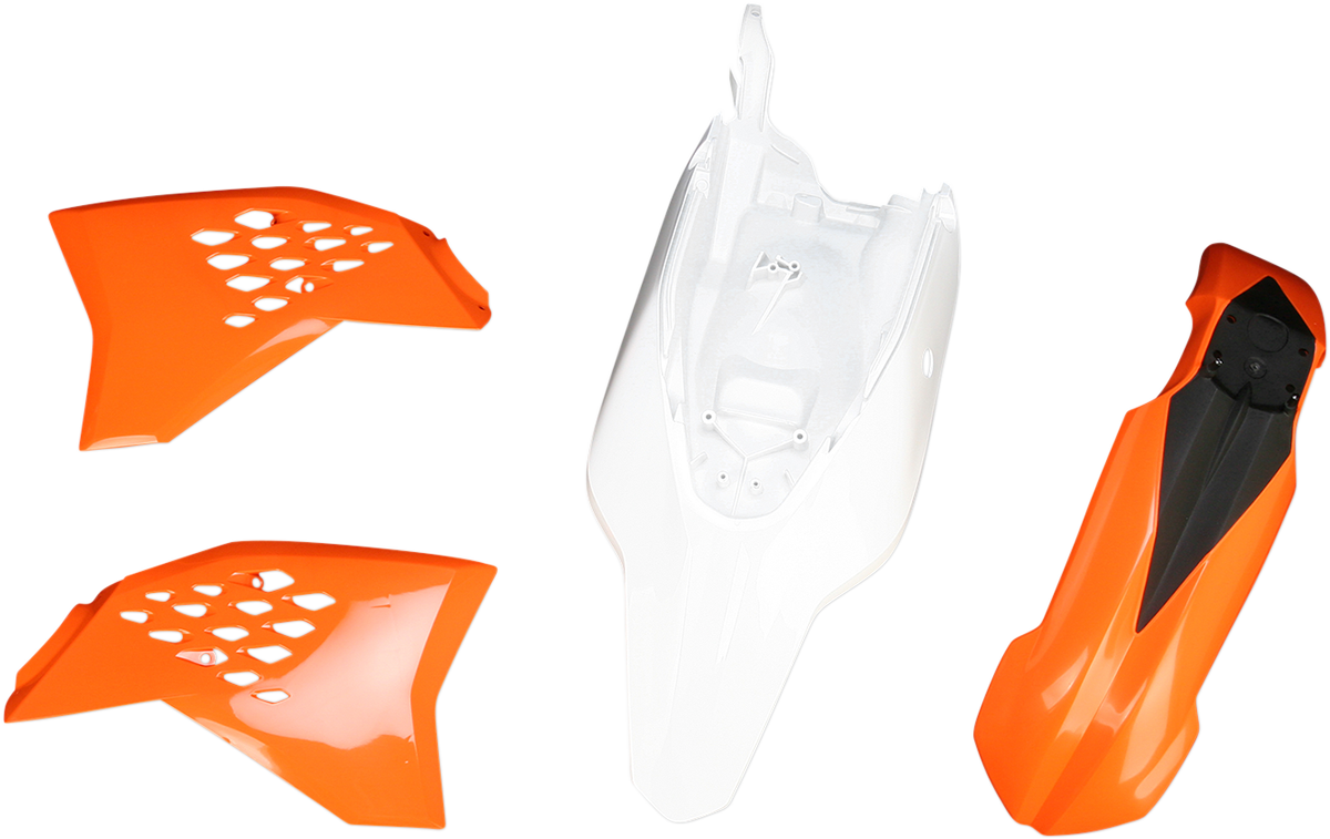 Acerbis standard replacement body kit for OEM '12 motorcycle, featuring durable plastic body panels with precise fit and finish.