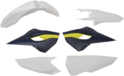 Acerbis standard replacement body kit for OEM '16 motorcycle, shown in black with detailed panels and mounting points.