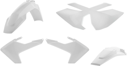 Acerbis standard replacement body kit for OEM '17 motorcycle, displayed on a clean background, showcasing the body panel details.