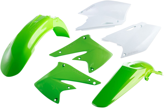 Acerbis standard replacement body kit for motorcycles, OEM 2041110206, shown on a white background with various body panels.