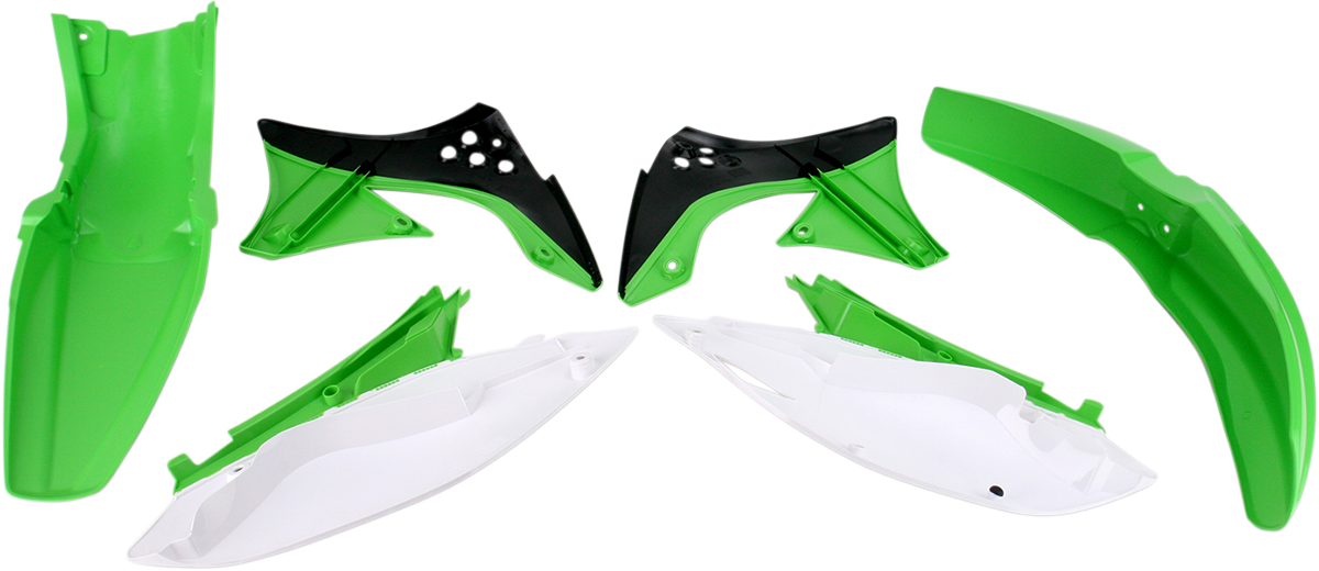 Acerbis standard replacement body kit for motorcycles, OEM 2141770145, shown in black with detailed design features.