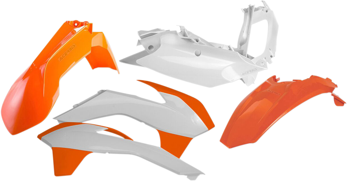 Acerbis standard replacement body kit for motorcycles, featuring a durable OEM body part in black with brand markings.
