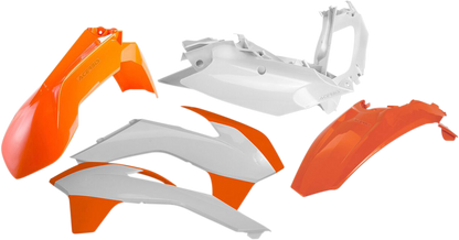 Acerbis standard replacement body kit for motorcycles, featuring a durable OEM body part in black with brand markings.