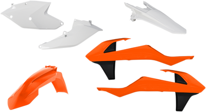 Acerbis standard replacement body kit for motorcycles, OEM 2421075135, displayed on a white background with various body panels.