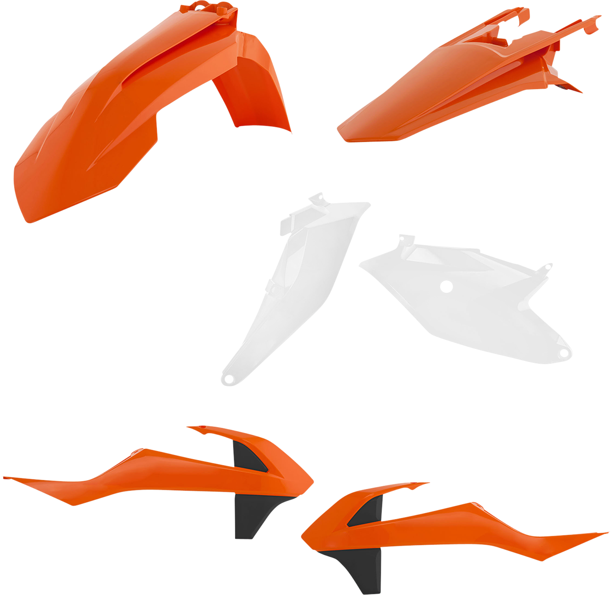 Acerbis standard replacement body kit for motorcycle, OEM 2686016812, with body panels shown on a white background.