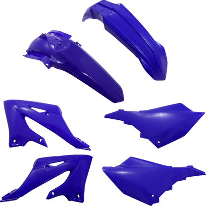 Acerbis OEM blue body kit for Yamaha YZ 125/250 motocross bikes, replacement body panels, 2022-2023 models.