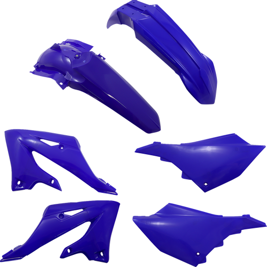 Acerbis OEM blue body kit for Yamaha YZ 125/250 motocross bikes, replacement body panels, 2022-2023 models.
