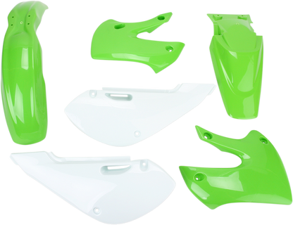 Acerbis OEM standard replacement body kit for KLX 110 and KX65 dirt bikes, featuring a durable body component by Bill's Exhausts.