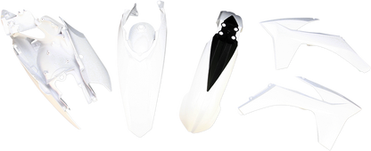 A white ACERBIS Standard Replacement Body Kit for motorcycles, featuring the body panel with visible mounting points and design details.