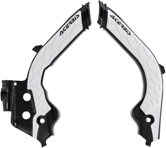 ACERBIS X-Grip Frame Guards - Black/White 2733451007 - Howling Moto