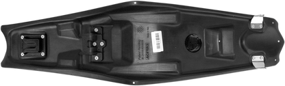 A black Acerbis X Seat body for CRF 250/450 models from 2009 to 2013, designed for off-road motorcycle comfort and durability.