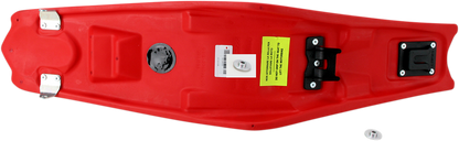 Red Acerbis X Seat body for CRF 250/450 models 2009-2013, featuring the sleek, contoured design compatible with Honda motorcycles.