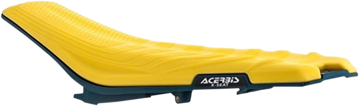 Yellow Acerbis X Seat for Husqvarna 2016-2019, soft body seat with ergonomic design, compatible with model 2464760005.
