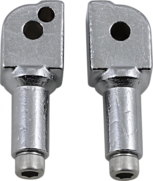Chrome BILTWELL Passenger Clevis for motorcycle, manufactured by Bill's Exhausts, shown on a body component.