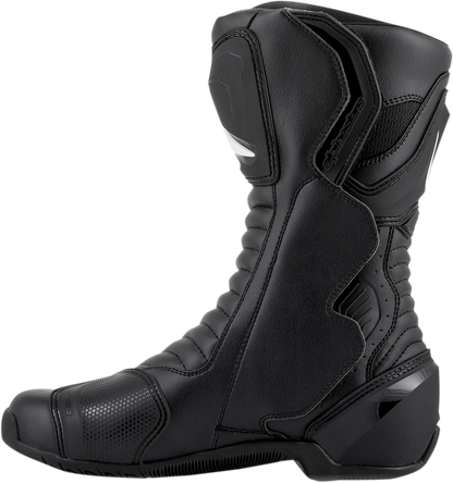 Alpinestars SMX-6 v2 Gore-Tex motorcycle boots in black, US 12.5, EU 48, featuring protective design and waterproof material.